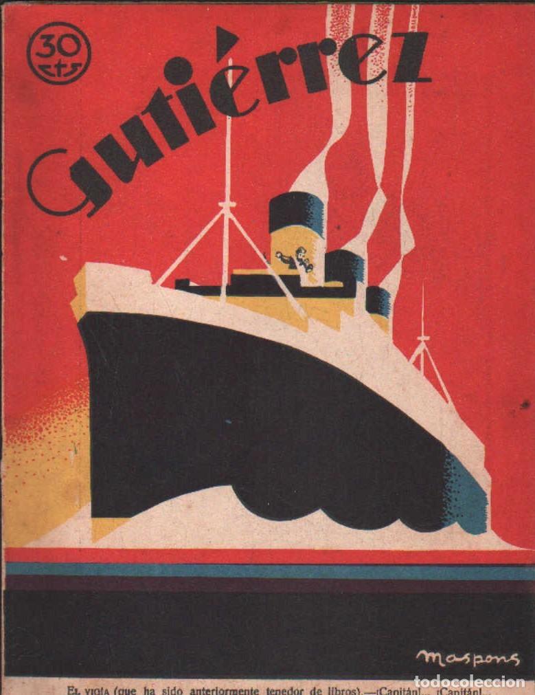 Coleccionismo de Revistas y Peri&oacute;dicos: GUTI&Eacute;RREZ, SEMANARIO ESPA&Ntilde;OL DE HUMORISMO. A&Ntilde;O II, NUM. 80. A-COMIC-9314
