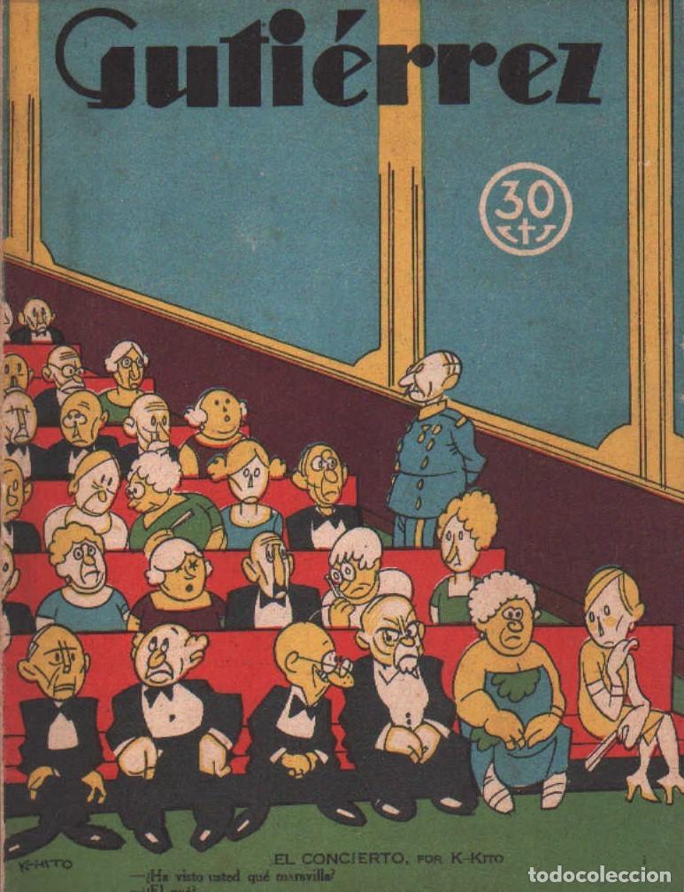 Coleccionismo de Revistas y Peri&oacute;dicos: GUTI&Eacute;RREZ, SEMANARIO ESPA&Ntilde;OL DE HUMORISMO. A&Ntilde;O III, NUM. 97. A-COMIC-9316