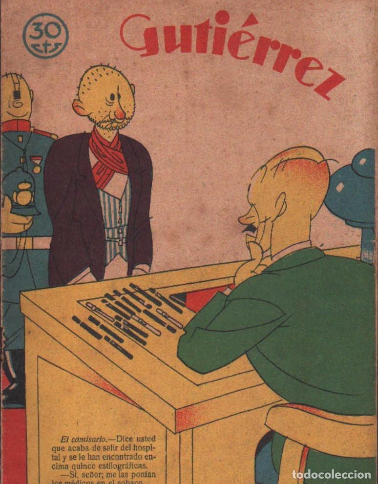 Coleccionismo de Revistas y Peri&oacute;dicos: GUTI&Eacute;RREZ, SEMANARIO ESPA&Ntilde;OL DE HUMORISMO. A&Ntilde;O III, NUM. 119. A-COMIC-9317