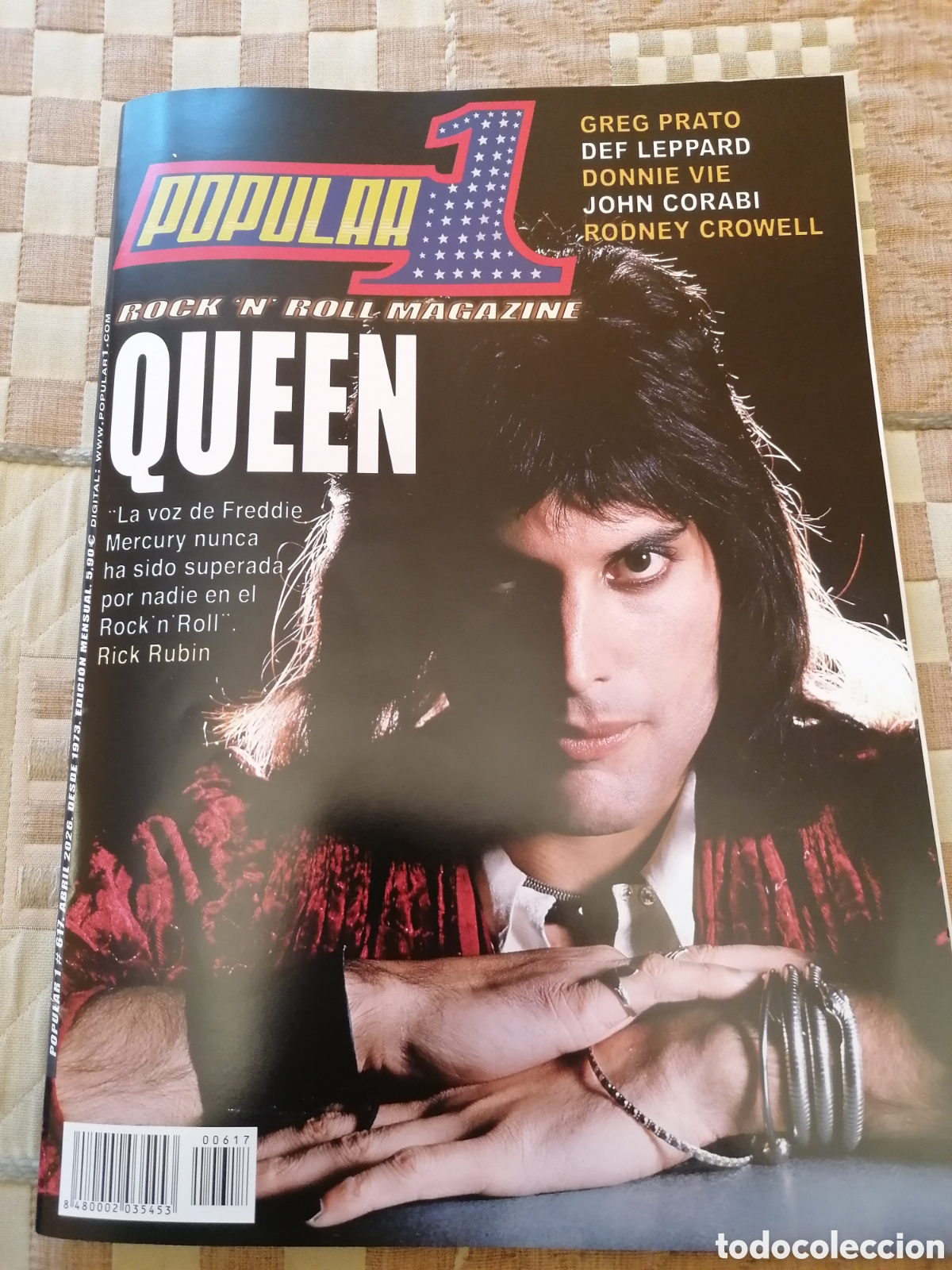 Coleccionismo de Revistas y Peri&oacute;dicos: Revista Popular 1 N&ordm; 617. Abril 2026.Queen.Freddy Mercury.Robert Duvall.Def Leppard.Doble Portada