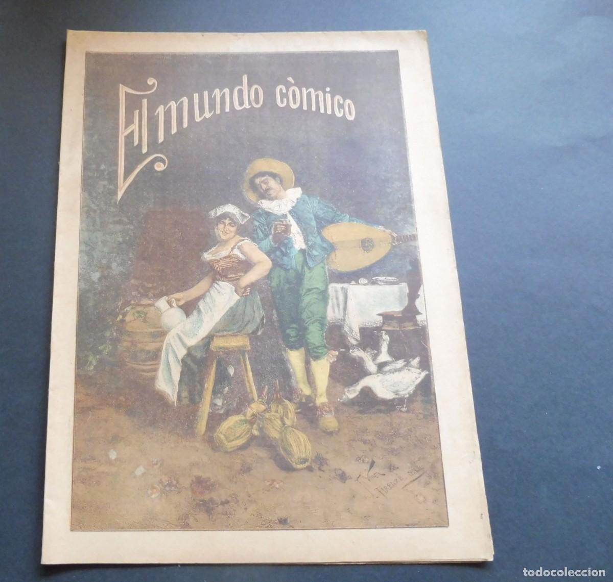Coleccionismo de Revistas y Peri&oacute;dicos: EL MUNDO C&Oacute;MICO - SEMANARIO FESTIVO ILUSTRADO - A&Ntilde;O II - N&Uacute;M 14