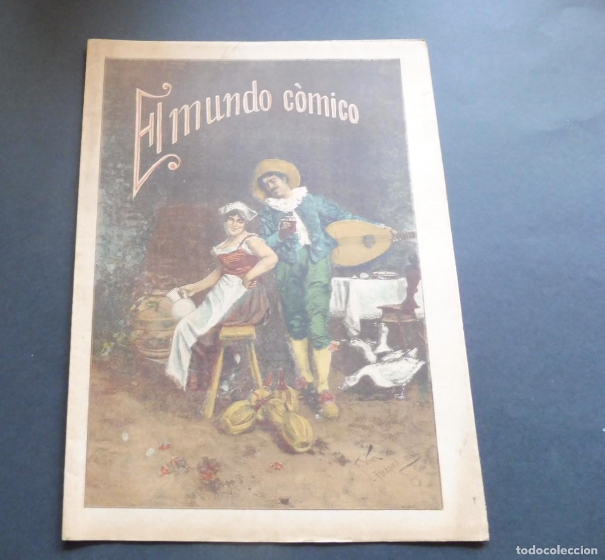 Coleccionismo de Revistas y Peri&oacute;dicos: EL MUNDO C&Oacute;MICO - SEMANARIO FESTIVO ILUSTRADO - A&Ntilde;O II - N&Uacute;M 14