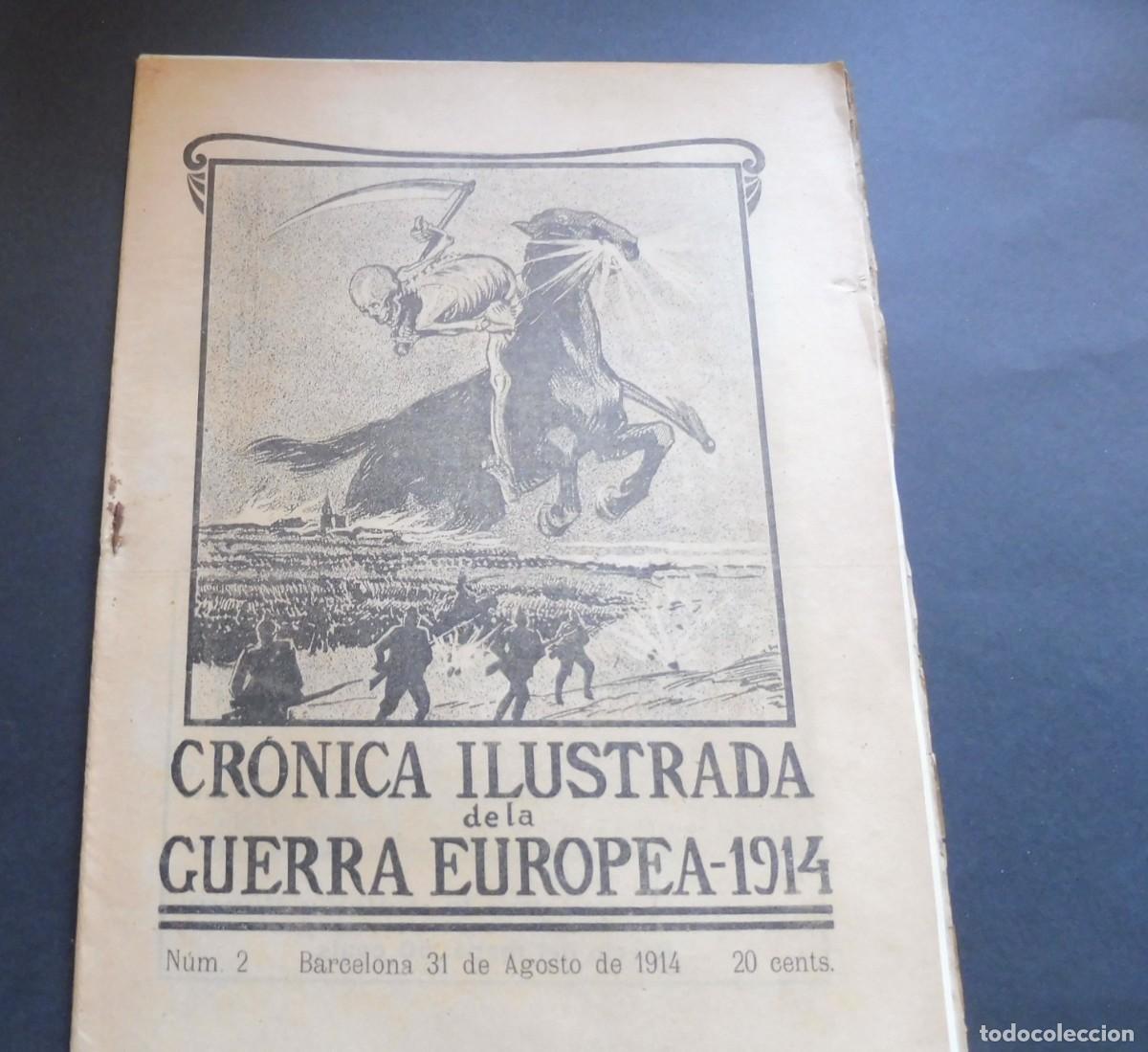 Colecionismo de Revistas e Jornais: CR&Oacute;NICA ILUSTRADA de la GUERRA EUROPEA de 1914 - N&Uacute;M 2 - 31 AGOSTO 1914