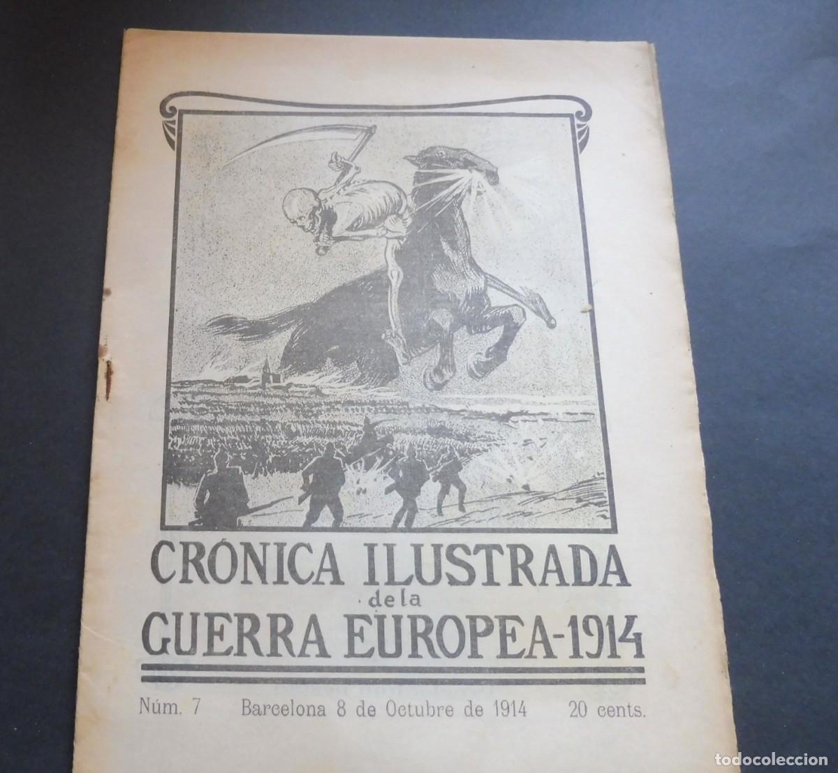 Coleccionismo de Revistas y Peri&oacute;dicos: CR&Oacute;NICA ILUSTRADA de la GUERRA EUROPEA de 1914 - N&Uacute;M 7 - BARCELONA 8 OCTUBRE 1914