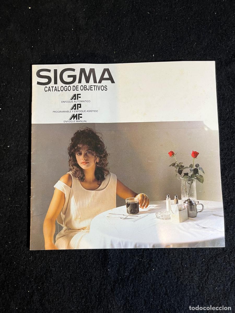 Collezionismo di Riviste e Giornali: Cat&aacute;logo Sigma AF AP MF objetivos autofocus fotograf&iacute;a anal&oacute;gica Reflecta vintage a&ntilde;os 80