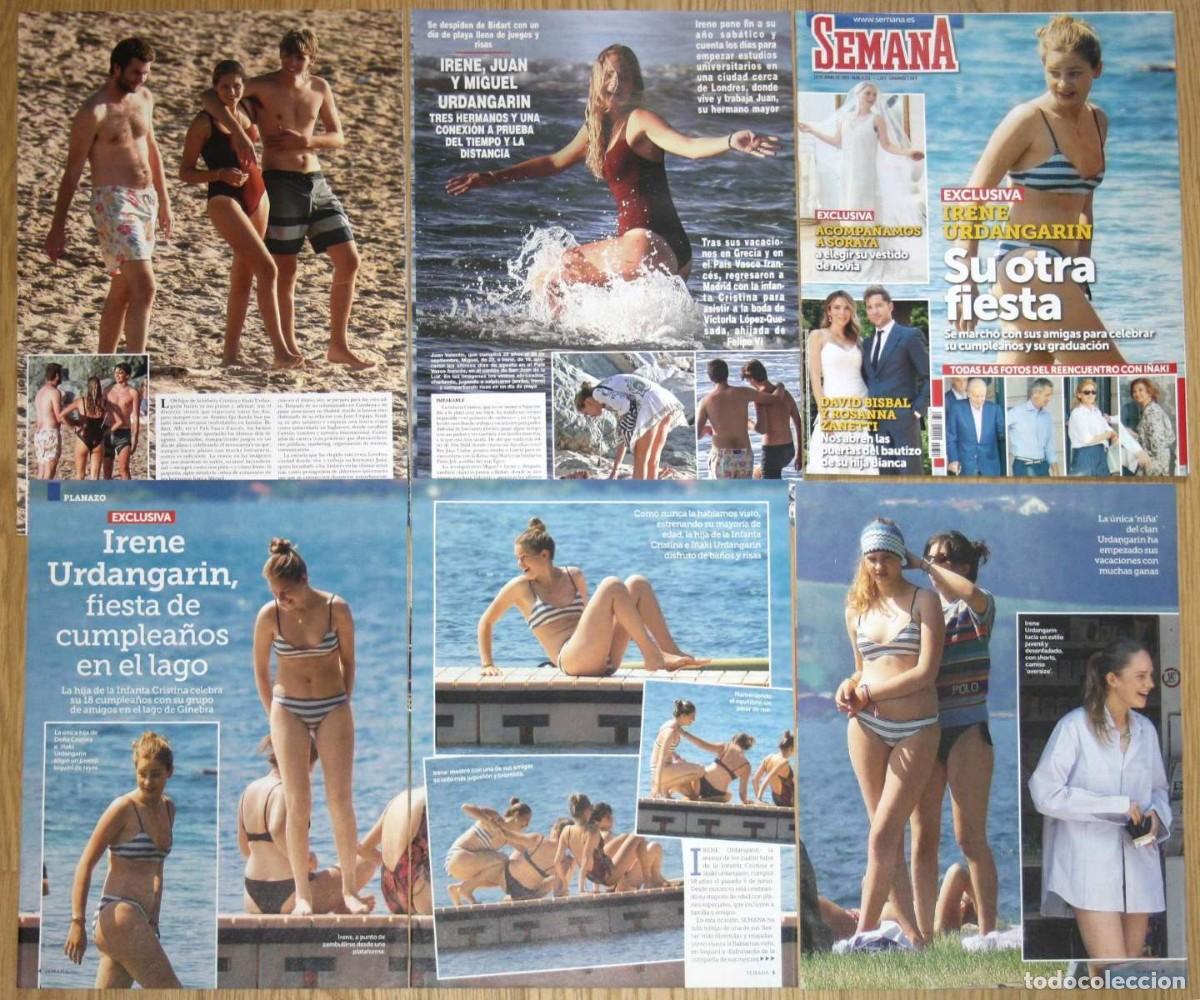 Coleccionismo de Revistas y Peri&oacute;dicos: IRENE URDANGARIN Y BORBON lote prensa 2020s clippings paparazzi bikini fotos sexy Royal recortes