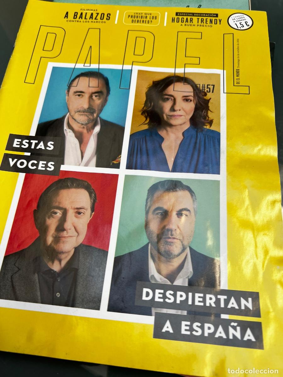 Coleccionismo de Revistas y Peri&oacute;dicos: Suplemento PAPEL ALSINA HERRERA LOSANTOS PEPA BUENO DUTERTE MONGOLIA RODOLFO SANCHO BANVILLE....