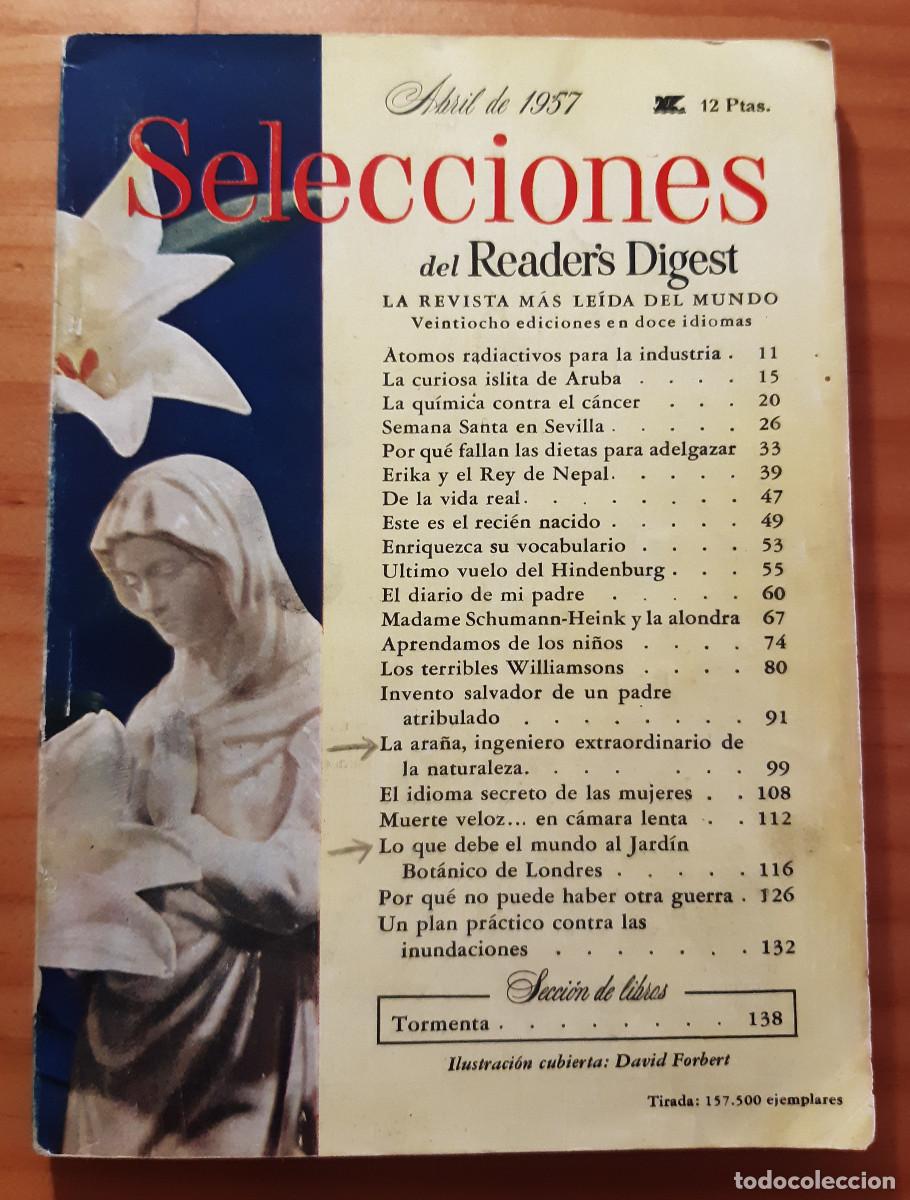 Collection Magazines and Newspapers: SELECCIONES DEL READER'S DIGEST - ABRIL 1957 - N&ordm; 197 - 19 X 14 CMS.