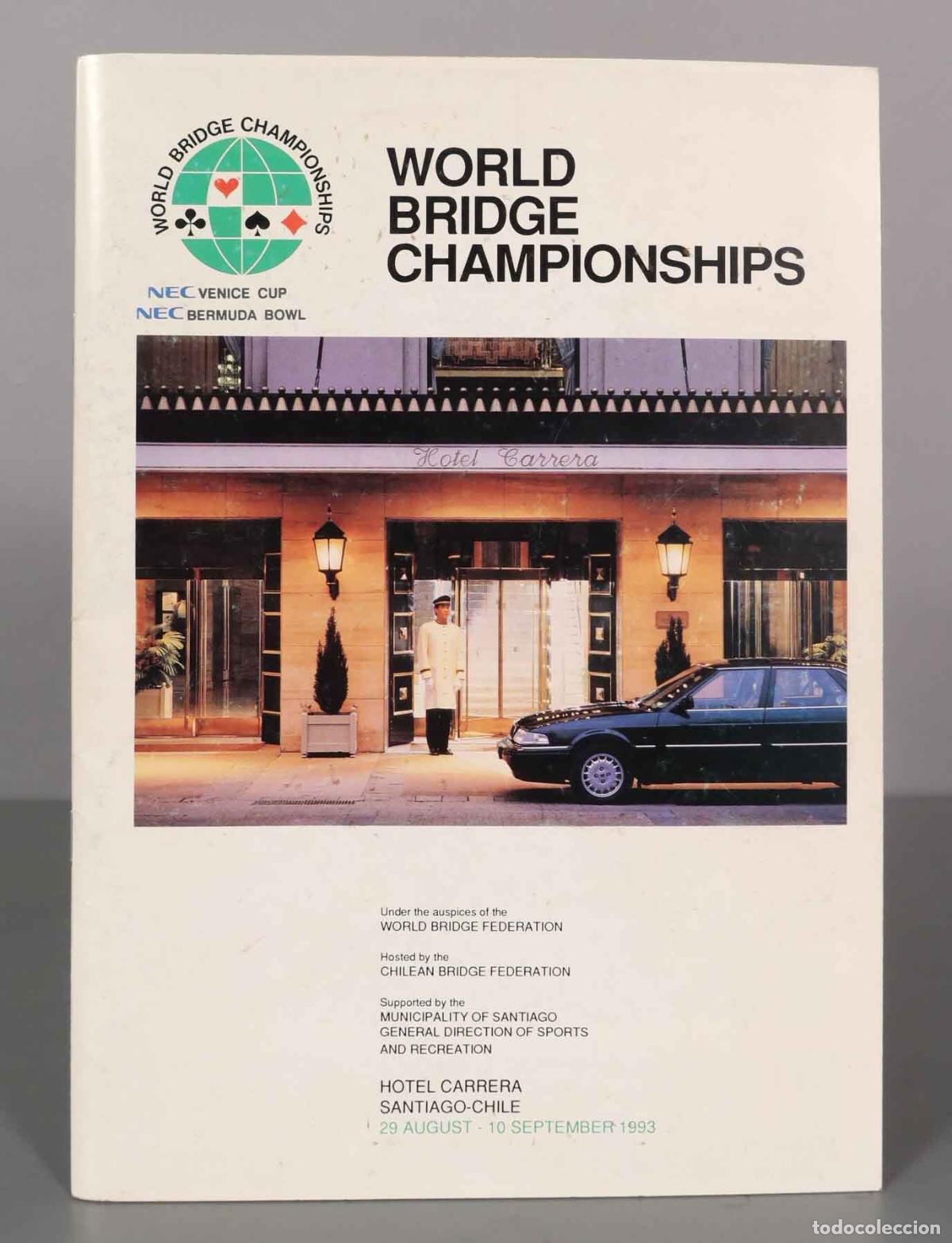 Coleccionismo de Revistas y Peri&oacute;dicos: WORLD BRIDGE CHAMPIONSHIPS. 29 AUGUST 10 SEPTEMBER 1993.