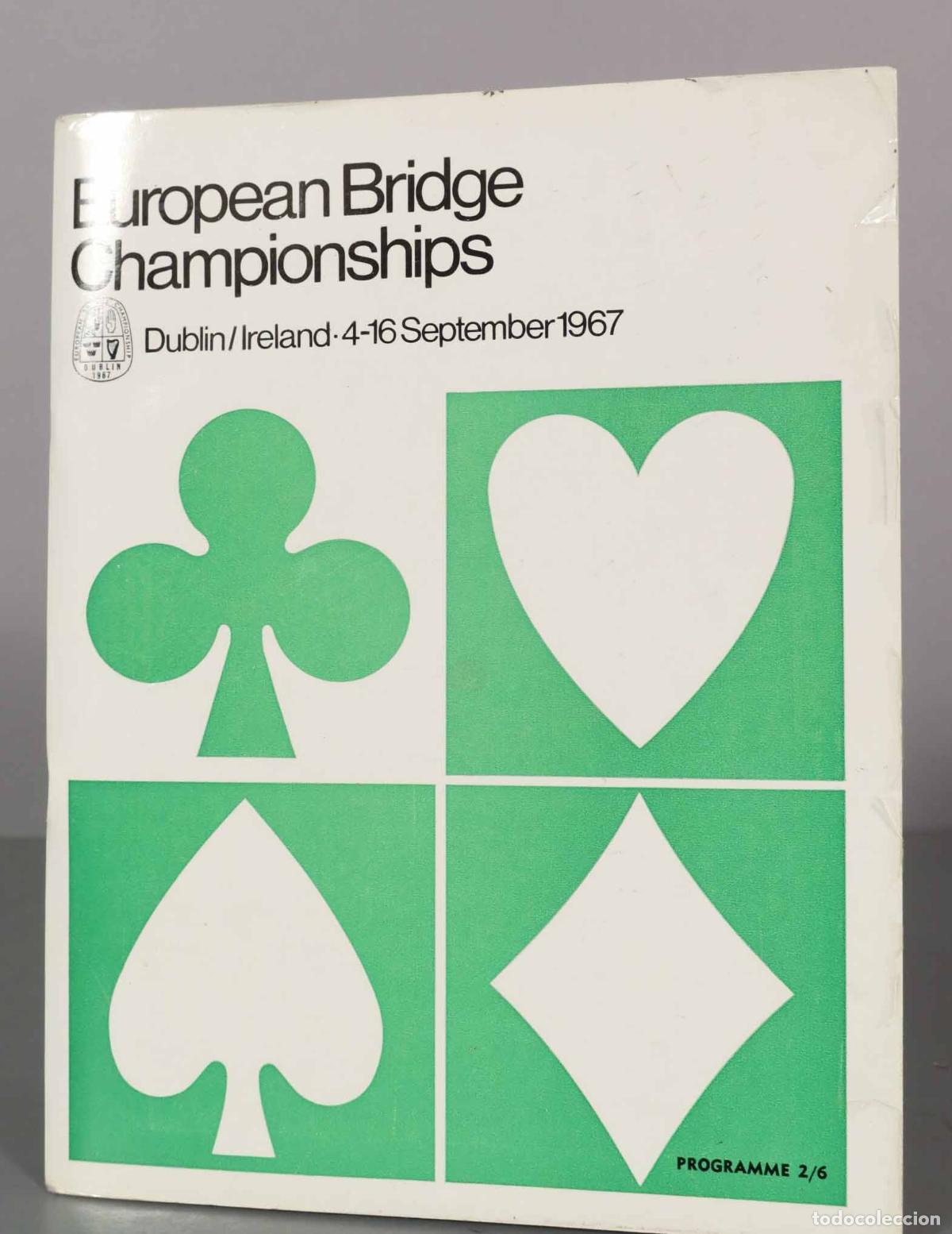 Coleccionismo de Revistas y Peri&oacute;dicos: European Bridge Championships. Dublin/Ireland-4-16 September 1967.