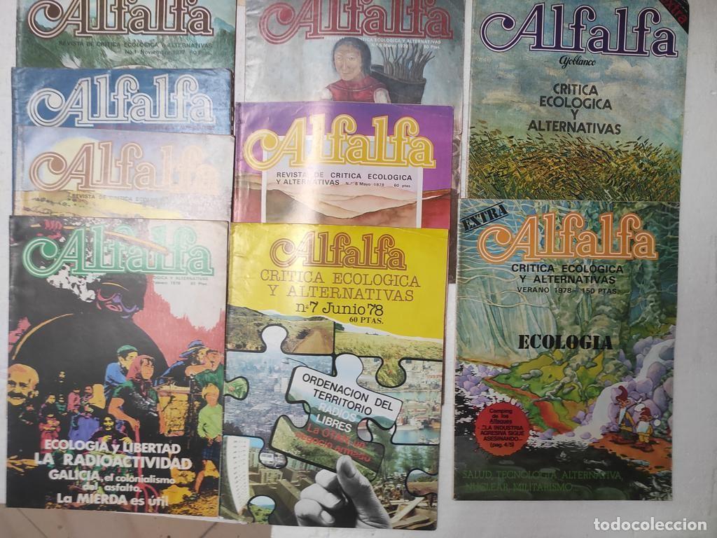 Collectionnisme de Revues et Journaux: lote 9 revista ALFALFA critica ecologica y alternativas 1 a 7 y DOS EXTRAS, 1978