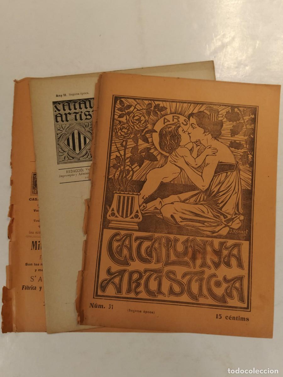 Coleccionismo de Revistas y Peri&oacute;dicos: CATALUNYA ARTISTICA -ANY 1905-RENART-OLESA DE BONESVALLS-VILABERTRAN ETC-REVISTA ANTIGA
