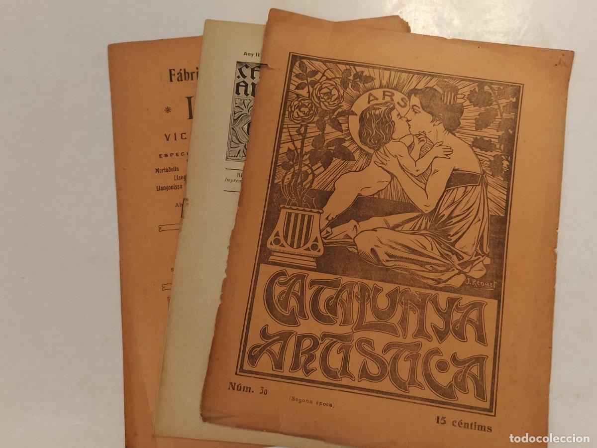 Coleccionismo de Revistas y Peri&oacute;dicos: CATALUNYA ARTISTICA -ANY 1905-RENART-RENOM-JOAN FIGUERAS-FRANCISCO MONFORT ETC-REVISTA ANTIGA