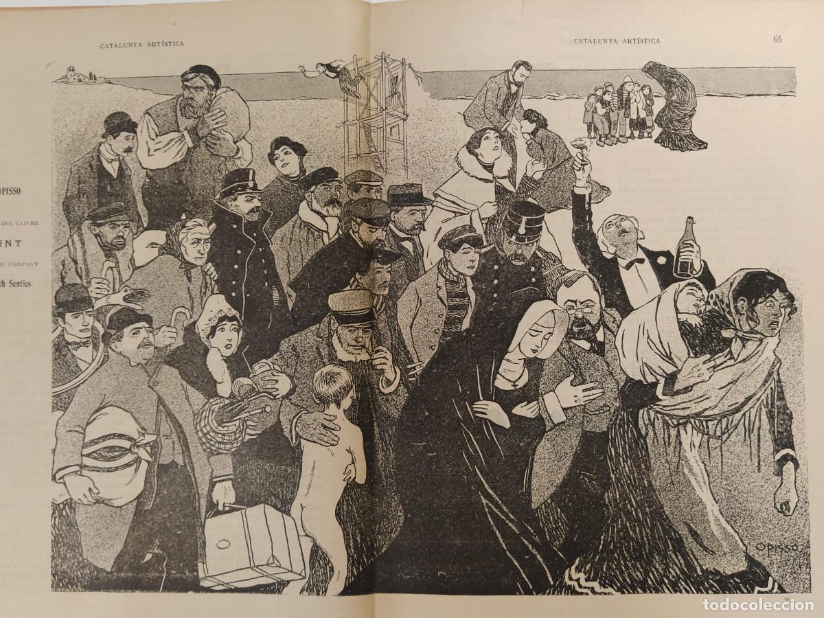 Coleccionismo de Revistas y Peri&oacute;dicos: CATALUNYA ARTISTICA-ANY 1905-OPISSO DIBUIX-RENART-MARTORELL-ESPLUGAS DE LLOBREGAT ETC-REVISTA ANTIGA