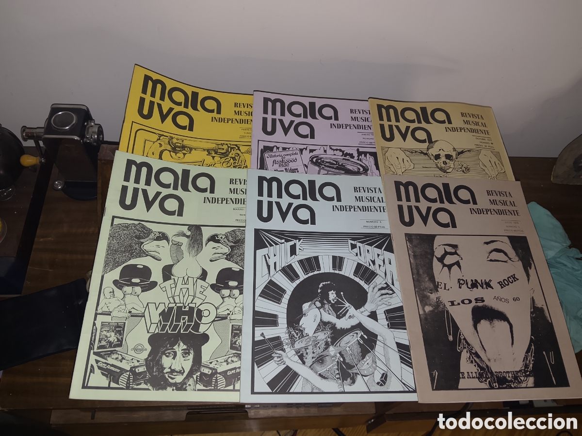 Coleccionismo de Revistas y Peri&oacute;dicos: MALA VIDA.REVISTA MUSICAL INDEPENDIENTE.COLECCI&Oacute;N COMPLETA 6 NUN.