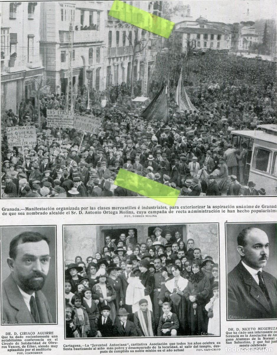 Coleccionismo de Revistas y Peri&oacute;dicos: REVISTA A&Ntilde;O 1920 HIJA DEL PRINCIPE DE MONACO MANIFESTACION PRO ALCALDE DE GRANADA