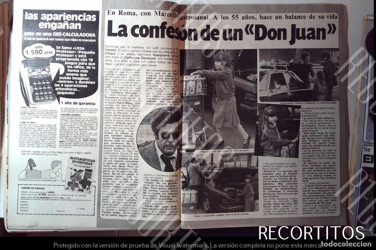 Collectionnisme de Revues et Journaux: marcello mastroianni kart carro de la compra calculadora chiara gianpierre matematicas divertidas