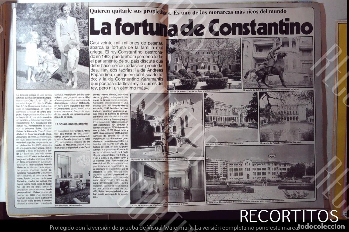 Coleccionismo de Revistas y Peri&oacute;dicos: la fortuna de constantino de grecia ana maria de dinamarca
