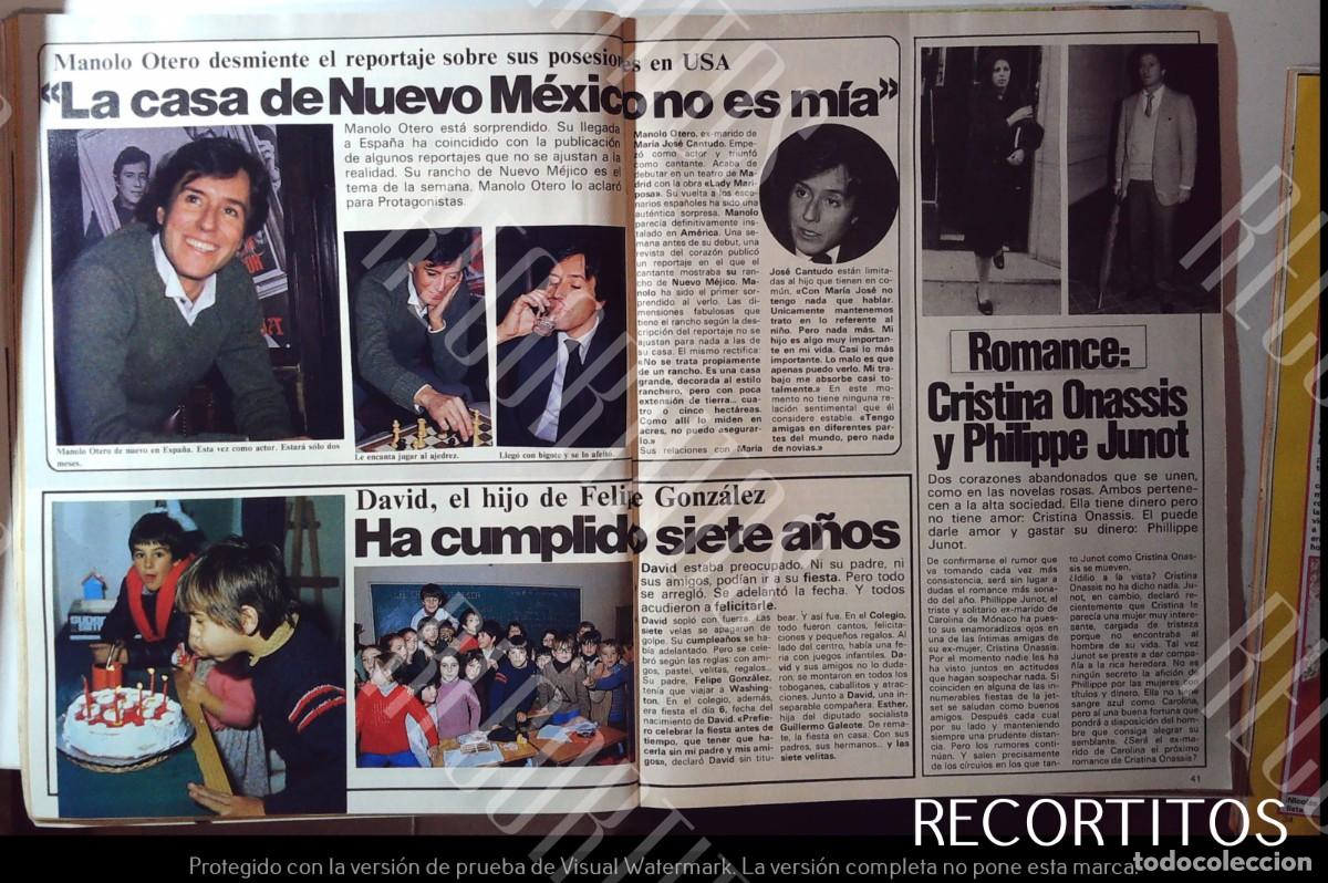 Coleccionismo de Revistas y Peri&oacute;dicos: cristina onassi philippe junot david el hijo de felipe gonzalez manolo otero nuevo mexico