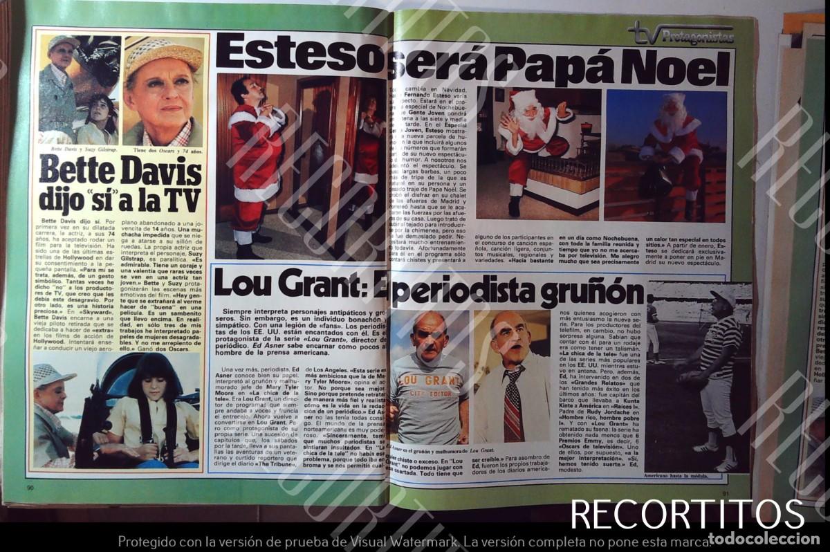 Collezionismo di Riviste e Giornali: bette davis fernando esteso papa noel lou grant ed asner