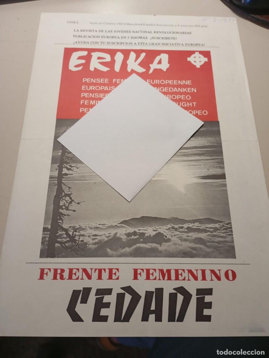 Collezionismo di Riviste e Giornali: HOJA PUBLICIDAD REVISTA ERIKA ( FRENTE FEMENINO CEDADE) 15-9-1977 REF. UR MES 6 A