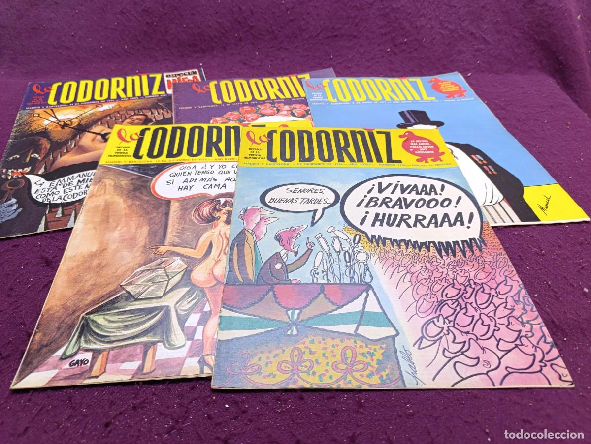 Collectionnisme de Revues et Journaux: LC10, Lote de Revistas La Codorniz, 1970&acute;s