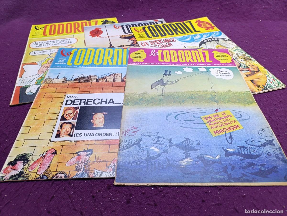 Collectionnisme de Revues et Journaux: LC11, Lote de Revistas La Codorniz, 1970&acute;s