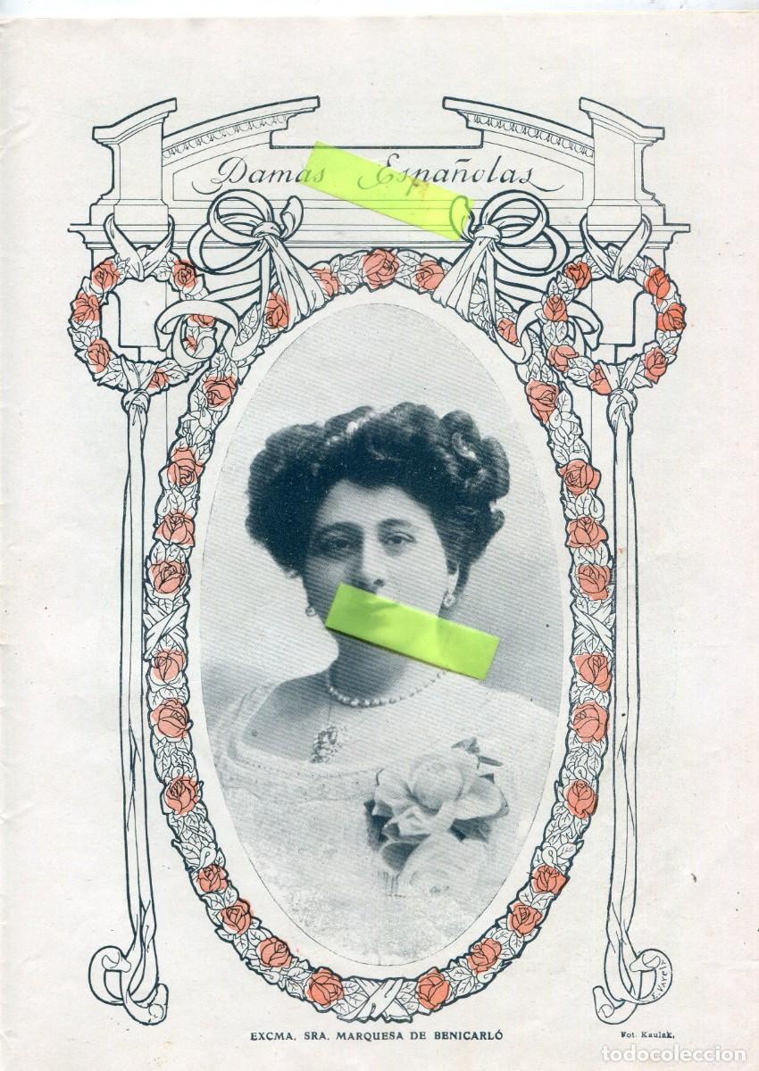 Coleccionismo de Revistas y Peri&oacute;dicos: REVISTA A&Ntilde;O 1912 MARQUESA DE BENICARLO TORERO JUAN DE DIOS CONEJITO III