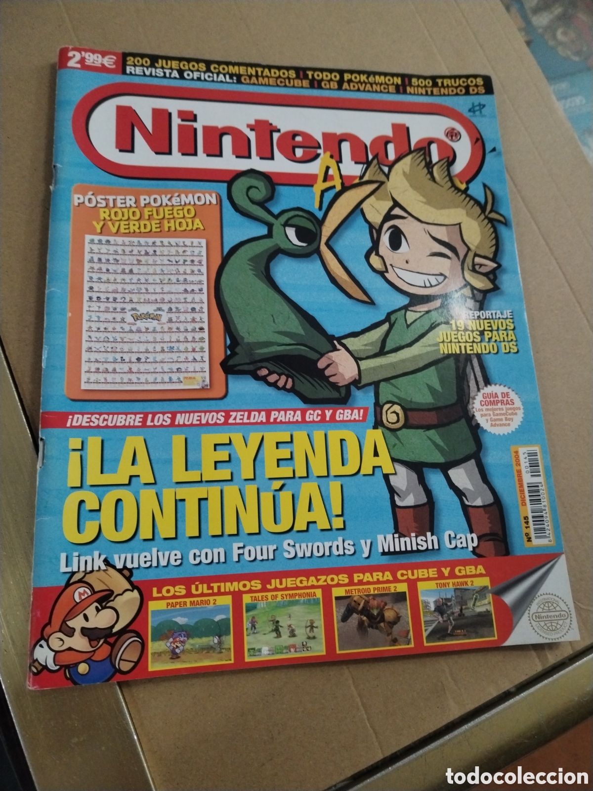 Collezionismo di Riviste e Giornali: REVISTA NINTENDO -N&ordm; 145- LA LEYENDA CONTINUA. Contiene P&oacute;ster