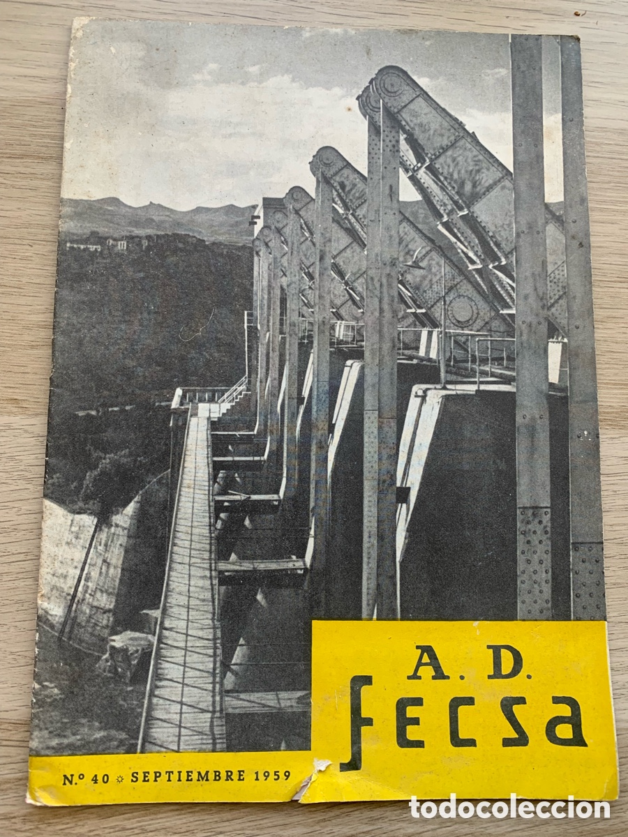 Coleccionismo de Revistas y Peri&oacute;dicos: &bull;REVISTA A.D FECSA GRUPO EMPRESA. 1959 N&ordm;40 FUERZAS ELECTRICAS DE CATALU&Ntilde;A