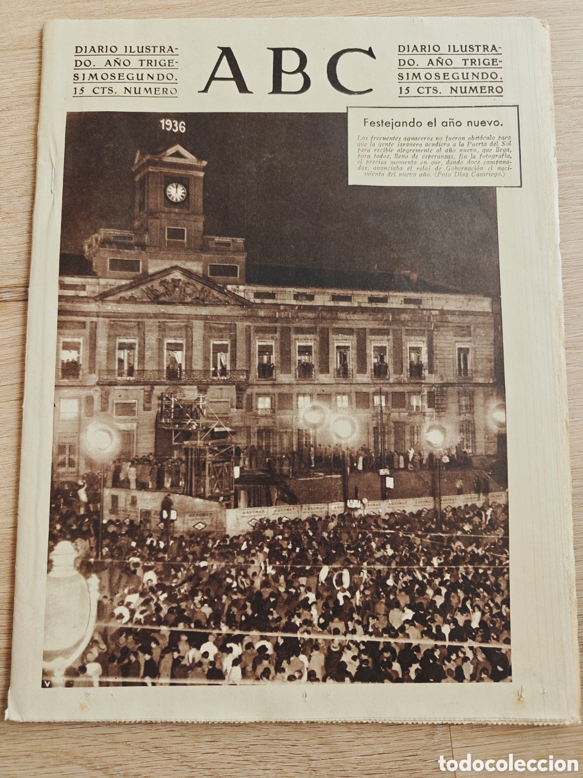 Coleccionismo de Revistas y Peri&oacute;dicos: ABC 1 enero 1936, edici&oacute;n de la tarde