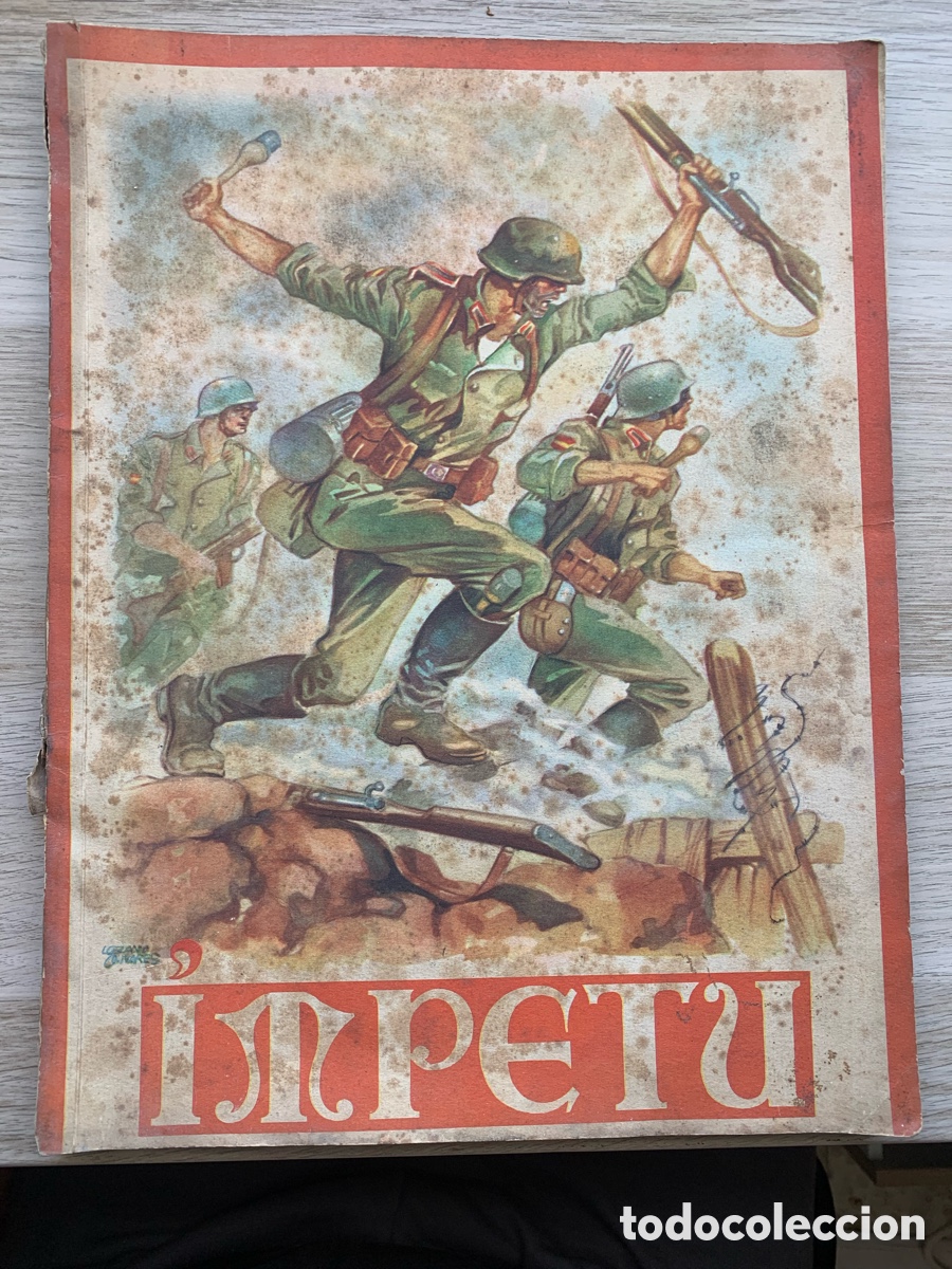 Coleccionismo de Revistas y Peri&oacute;dicos: &bull;IMPETU. Revista del Frente de Juventudes. Bando Nacional. N&ordm; 4. A&ntilde;o 1942