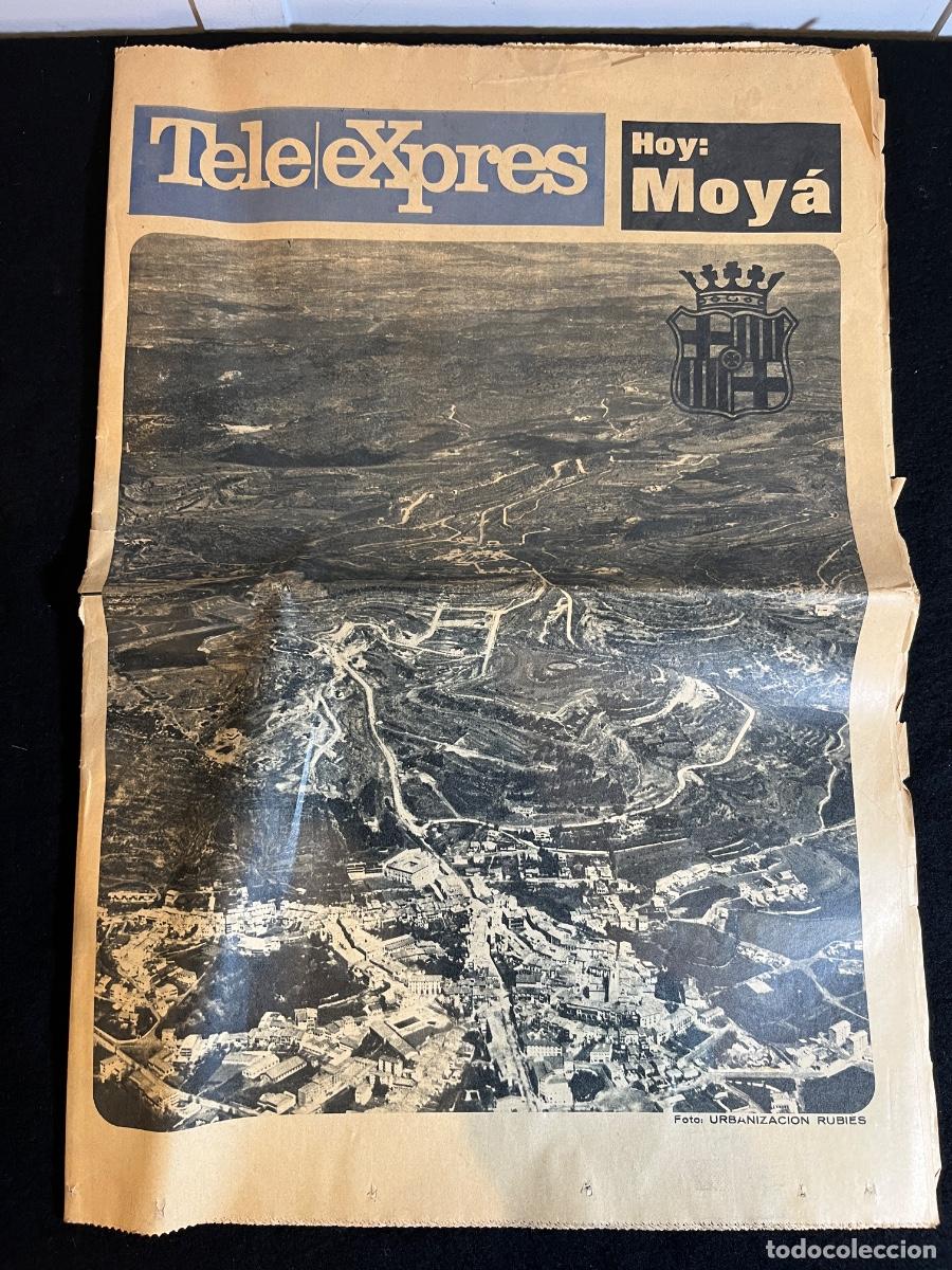 Coleccionismo de revistas y peri&oacute;dicos: Peri&oacute;dico especial Moi&agrave; Tele eXpres 1971 foto a&eacute;rea urbanizaci&oacute;n Rubies historia local