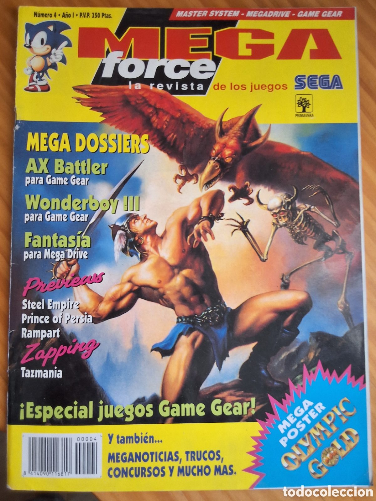 Coleccionismo de Revistas y Peri&oacute;dicos: Mega force revista consolas n&uacute;mero 4