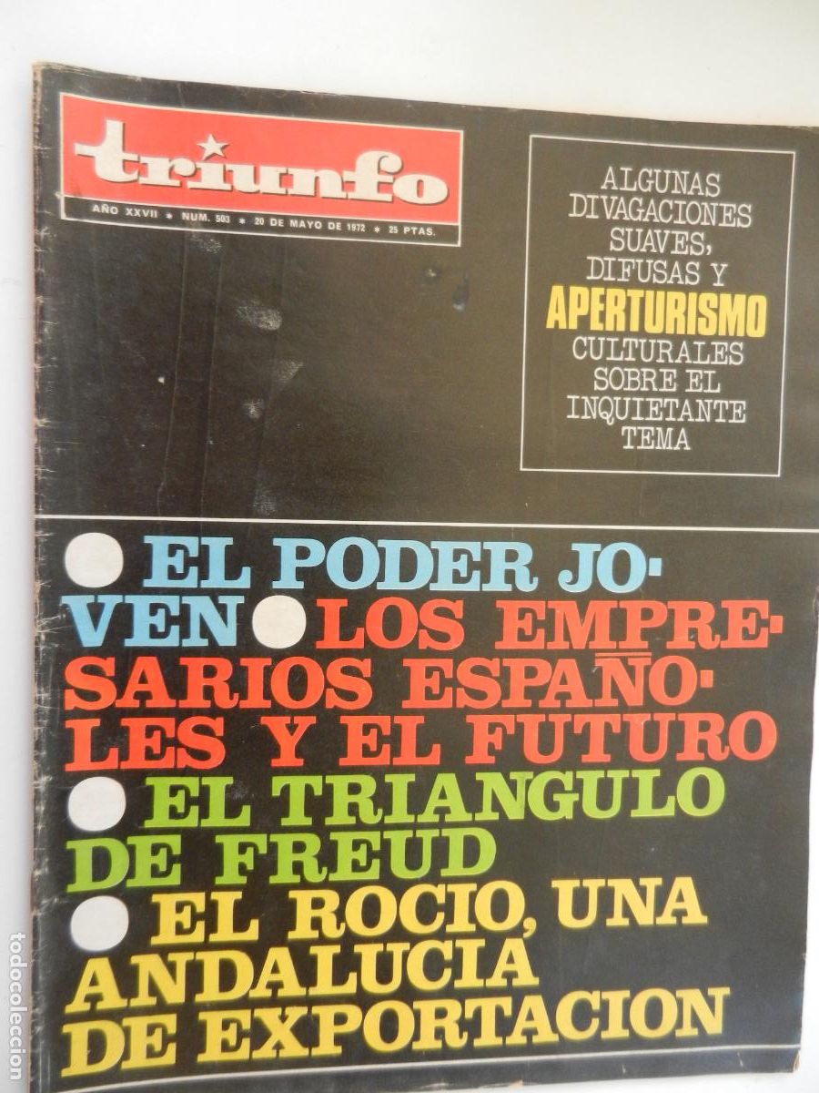 Coleccionismo de Revistas y Peri&oacute;dicos: TRIUNFO REVISTA N&ordm; 503- 05-1972 - EL ROCIO , UNA ANDALUCIA EN EXPORTACION - VER INDICE