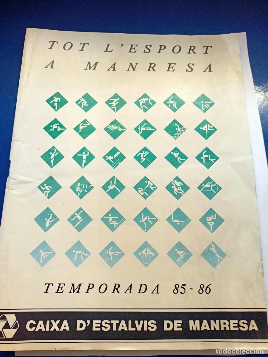 Coleccionismo de Revistas y Peri&oacute;dicos: REVISTA &rdquo;TOT L'ESPORT A MANRESA&rdquo; TEMPORADA 85-86