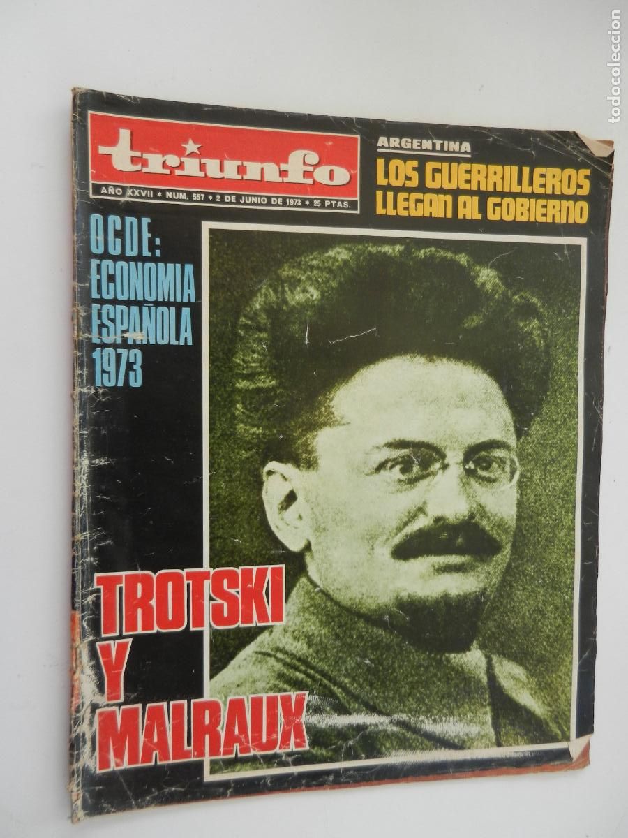 Coleccionismo de Revistas y Peri&oacute;dicos: TRIUNFO REVISTA N&ordm; 557- 06-1973 -TROTSKI Y MALRAUX - VER INDICE