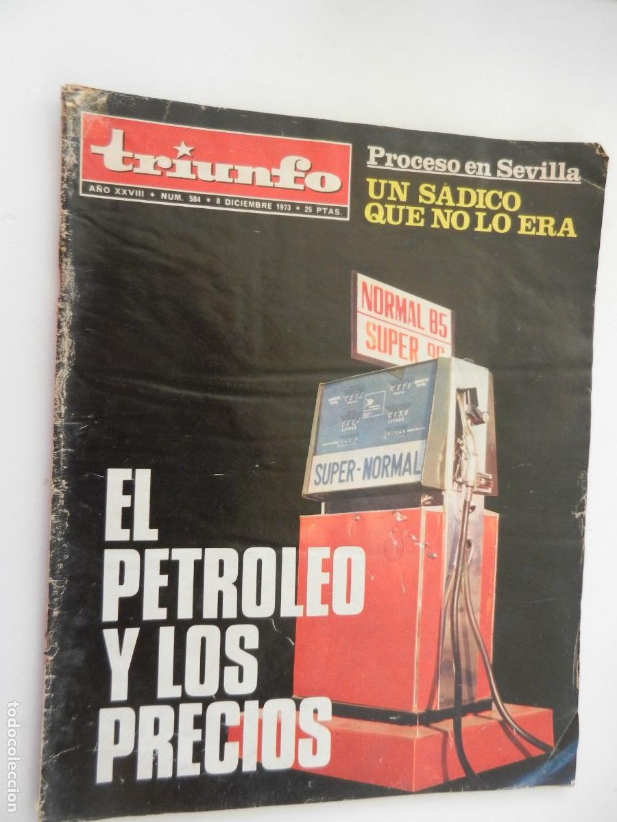 Coleccionismo de Revistas y Peri&oacute;dicos: TRIUNFO REVISTA N&ordm; 584- 12-1973 -EL PETROLEO Y LOS PRECIOS - VER INDICE