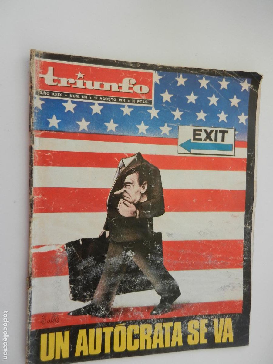 Coleccionismo de Revistas y Peri&oacute;dicos: TRIUNFO REVISTA N&ordm; 620- 08-1974 -UN AUT&Oacute;CRATA SE VA - VER INDICE