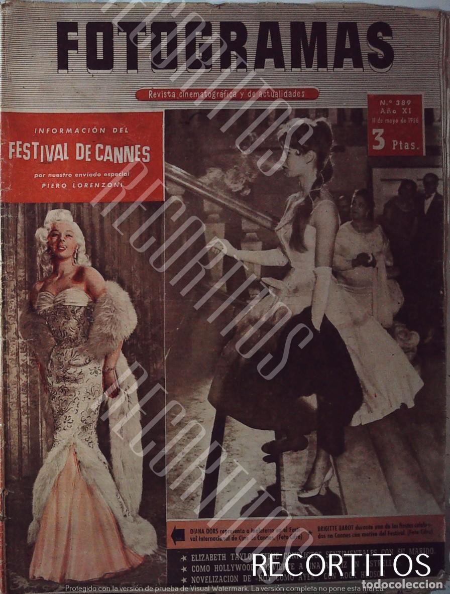 Coleccionismo de Revistas y Peri&oacute;dicos: RECORTE PORTADA 1956 BRIGITTE BARDOT DIANA DORS