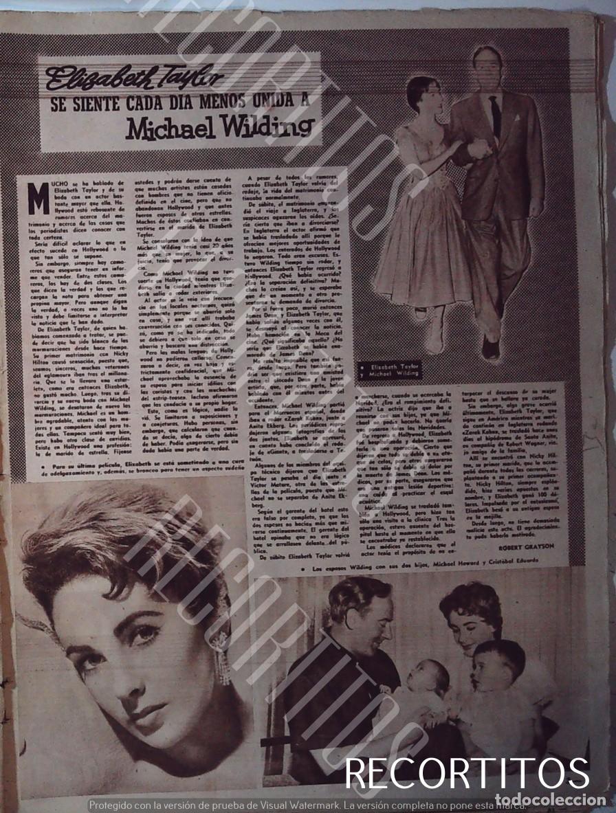 Coleccionismo de Revistas y Peri&oacute;dicos: ELIZABETH TAYLOR LIZ MICHAEL WILDING