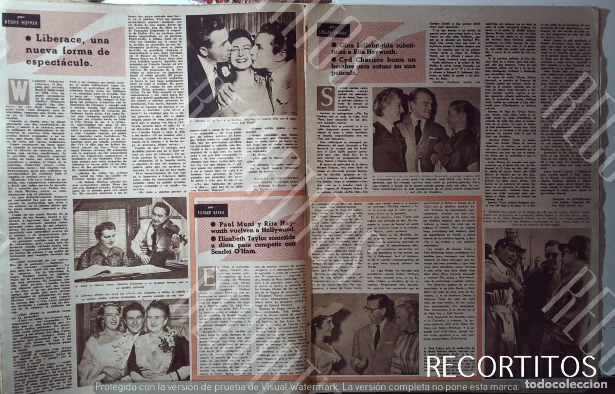 Coleccionismo de Revistas y Peri&oacute;dicos: ELIZABETH TAYLOR LIZ EVE MARY SAINT EVA ROBERT TAYLLOR BARBARA STANWYCK JAMESCAGNEY