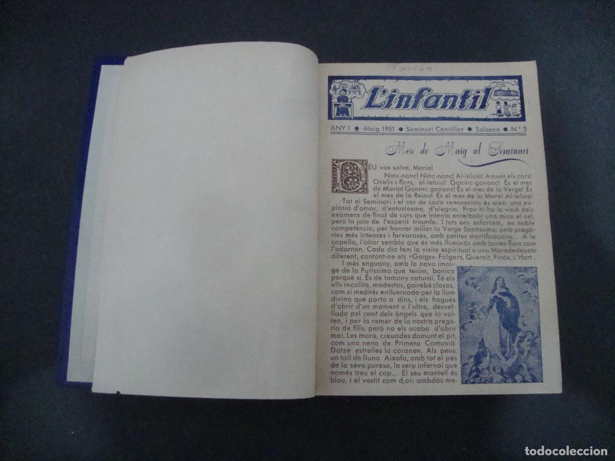 Coleccionismo de Revistas y Peri&oacute;dicos: L'INFANTIL SEMINARI CONCILIAR SOLSONA ENCUADERNADOS DEL N&ordm; 3 AL 58 DE 1951 A 1955