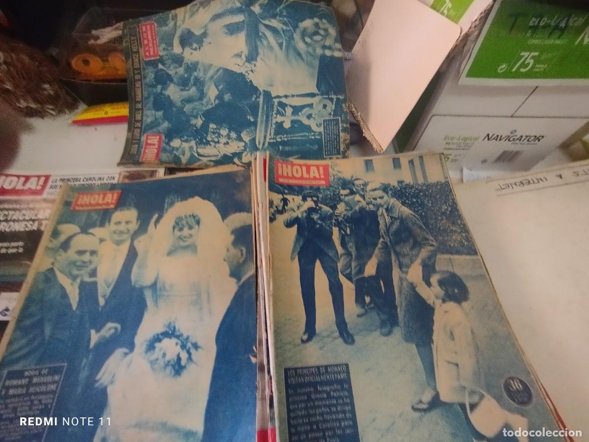 Coleccionismo de Revistas y Peri&oacute;dicos: HOLA -REVISTA -LOTE DE 3 -A&Ntilde;OS 50