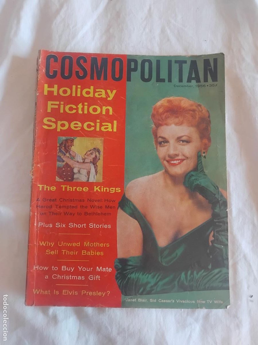 Coleccionismo de Revistas y Peri&oacute;dicos: COSMOPOLITAN DECEMBER 1956. REPORTAJE DE 8 PAGINAS DE ELVIS PRESLEY.
