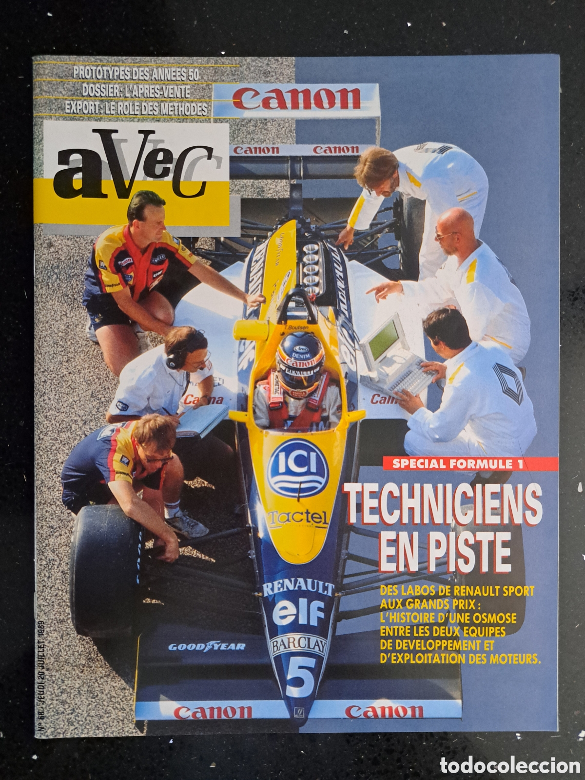 Coleccionismo de Revistas y Peri&oacute;dicos: Revista AVEC 1989 Especial F1 Williams