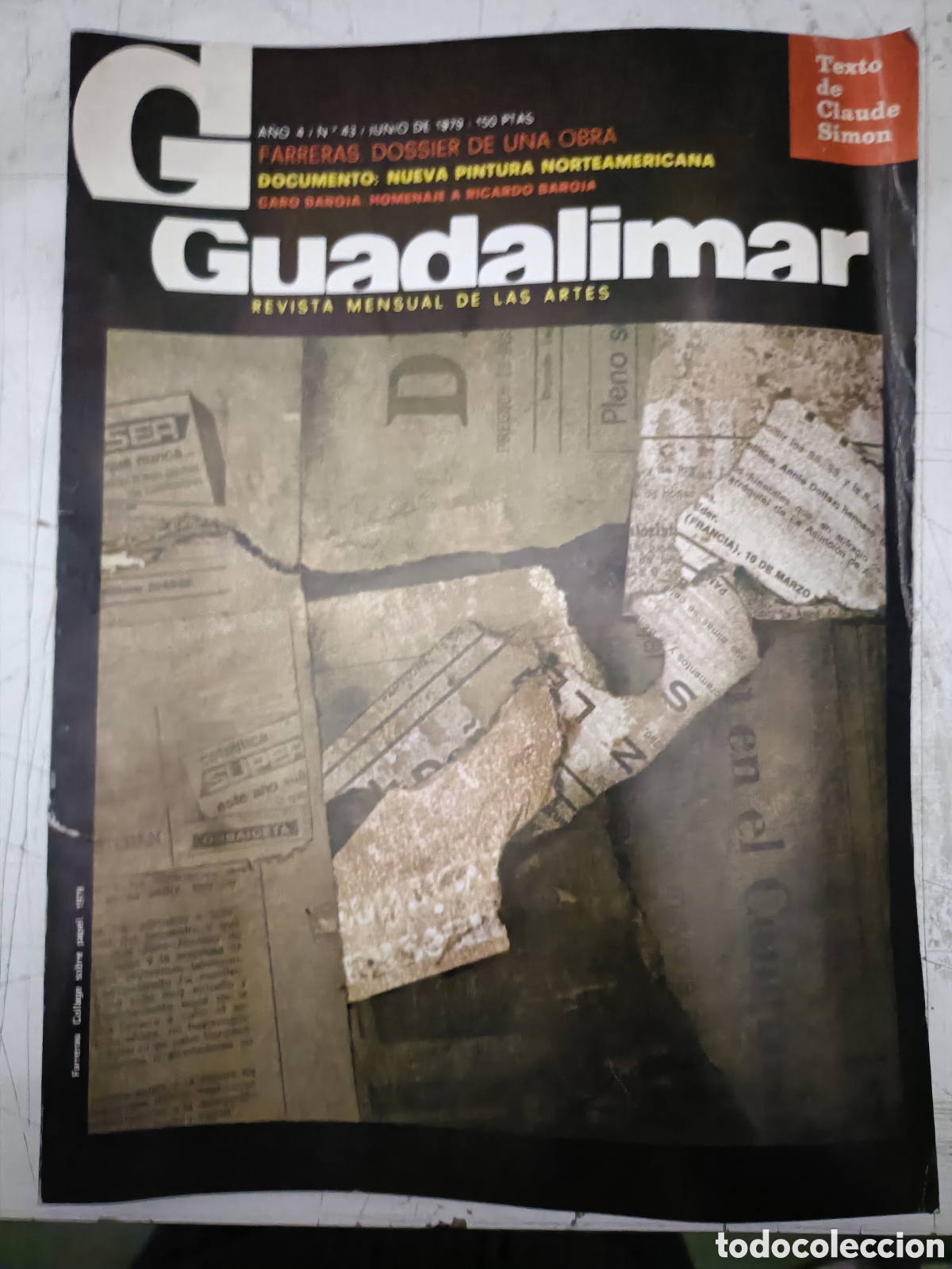 Colecionismo de Revistas e Jornais: Revista de arte. Gadalimar N&deg; 43