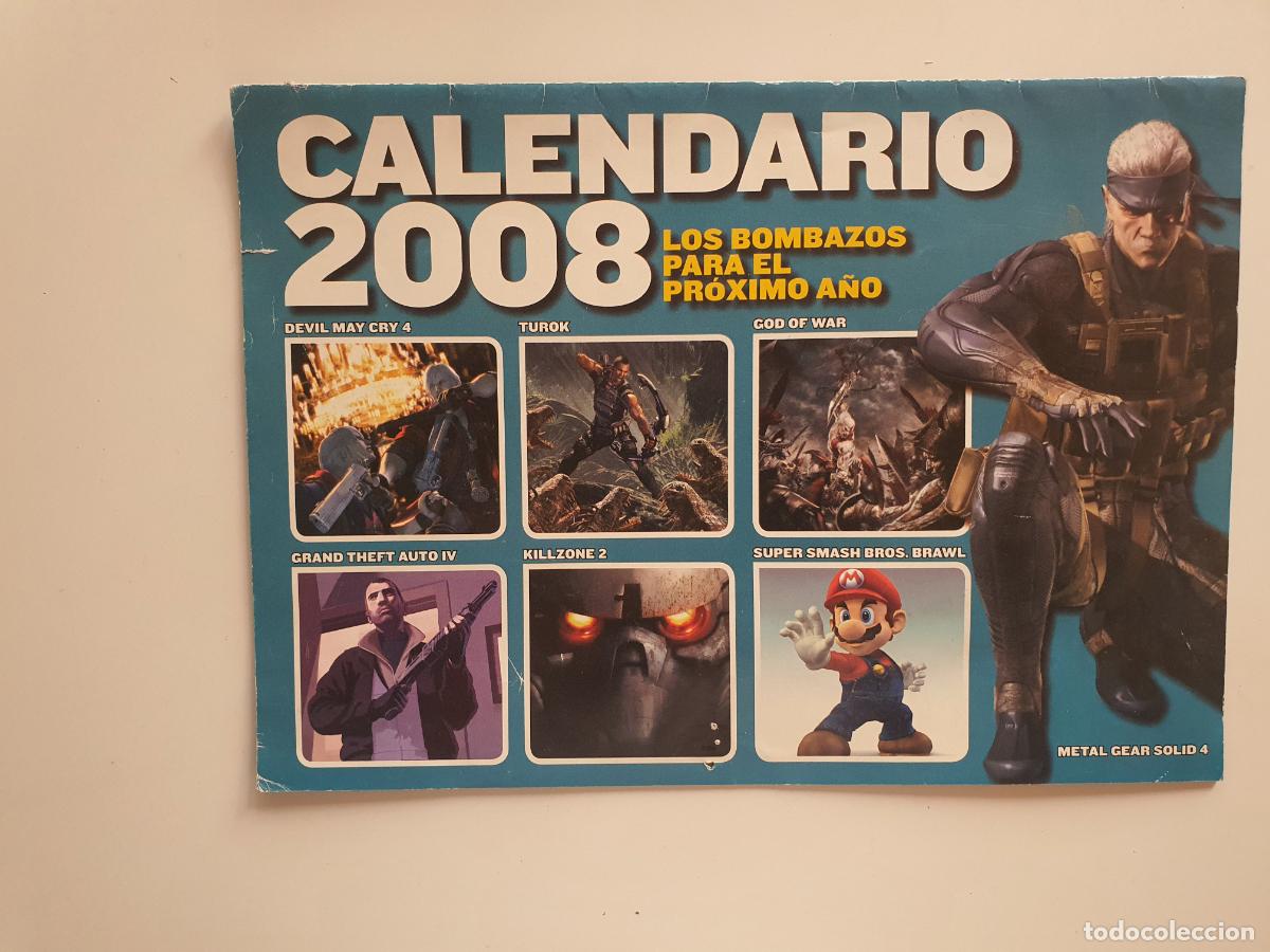 Coleccionismo de Revistas y Peri&oacute;dicos: REVISTA HOBBY CONSOLAS - SUPLEMENTO CALENDARIO 2008 METAL GEAR SOLID 4