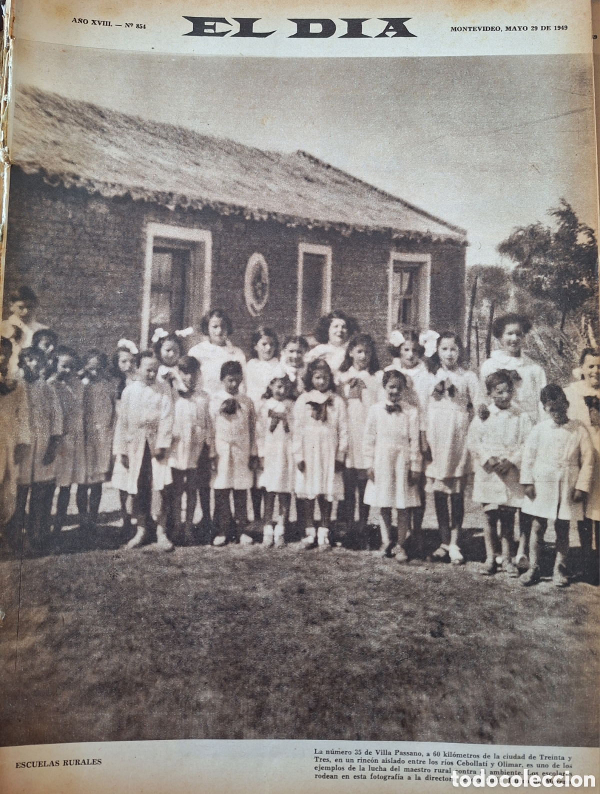 Coleccionismo de Revistas y Peri&oacute;dicos: 1949 Escuelas rurales de 33 XII SALON NACIONAL DE DIBUJO Y GRABADO CELIA GIACOSA IGLESIA MALDONADO