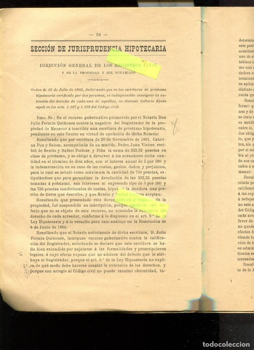 Colecionismo de Revistas e Jornais: REVISTA A&Ntilde;O 1903 NOTARIO DE MANACOR MENORCA JULIO FERMIN QUI&Ntilde;ONES CATALINA POU SALOM RAFAELA